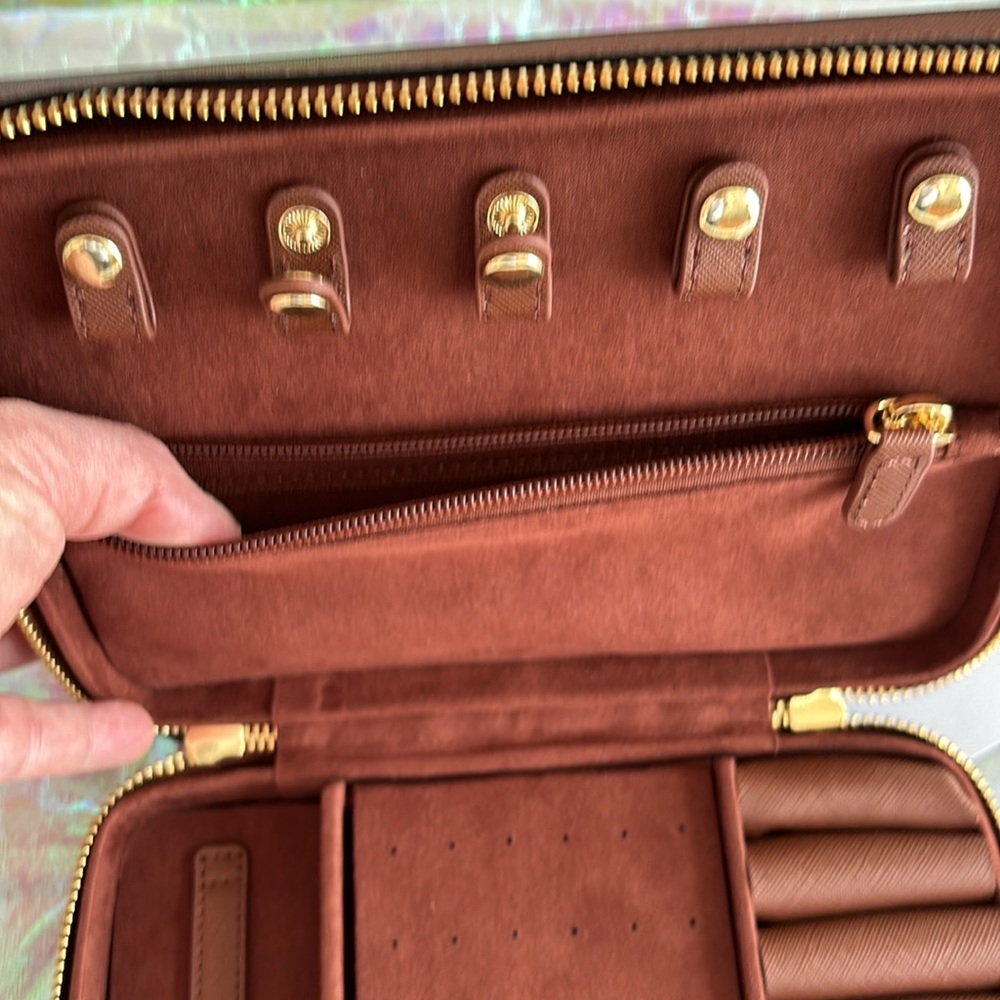 Stoney Clover Lane Jewelry Case strawberry pink Vegan Leather - Picture 8 of 8